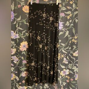 Skirtology - Fall Floral Midi Skirt